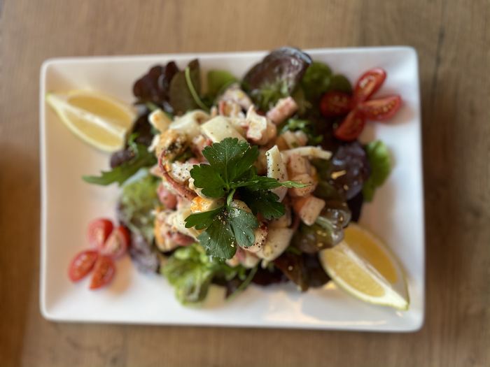 Salat mit Meeresfrüchten